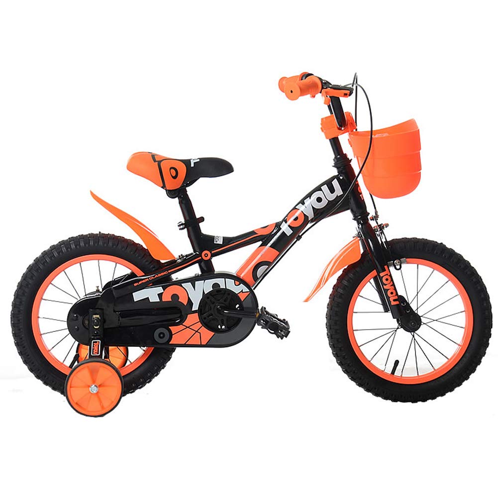 色 子ども用自転車 Chs 子供用自転車2 5歳ユニセックス子供用自転車12インチトレーニングホイール付きベビーキャリッジトライク Orange B07q1p6ymk Orange 子ども用自転車 クラシック
