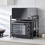 Multibao 2 Tier Expandable Microwave Rack Shelf, Kitchen Storage Solution view 9