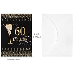 BIOBROWN Happy 60th Birthday Wrapping Paper Sheets