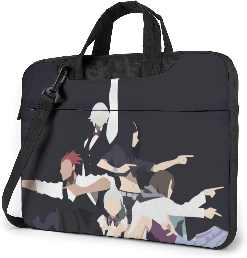 Anime Aqua Hair Black Hair Brown Hair Chiyuki Death Parade Laptop Computer Shoulder Bag Carrying Case 15.6 inch