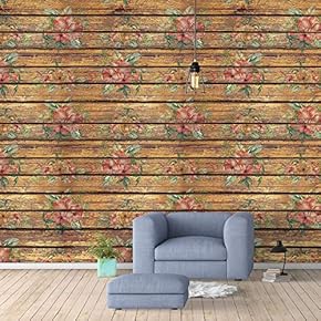 Wall Murals for Bedroom Flowers Collage Pattern Removable Wallpaper Peel and Stick Wall Stickers - 66x96 inches