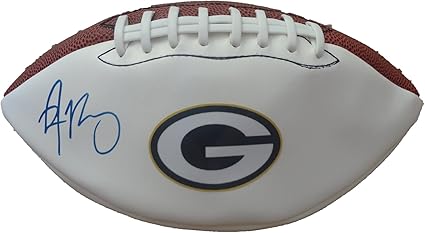 aaron rodgers signed football