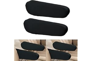 LUO YIYI Universal Fit Cloth Fabric Armrest Covers for Automotive Seats -Protect Your Elasticated Cover