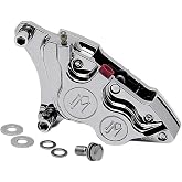 Performance Machine Four-Piston Differential-Bore Front Calipers (Right) (Polished) Compatible With 88-99 HARLEY FLSTC