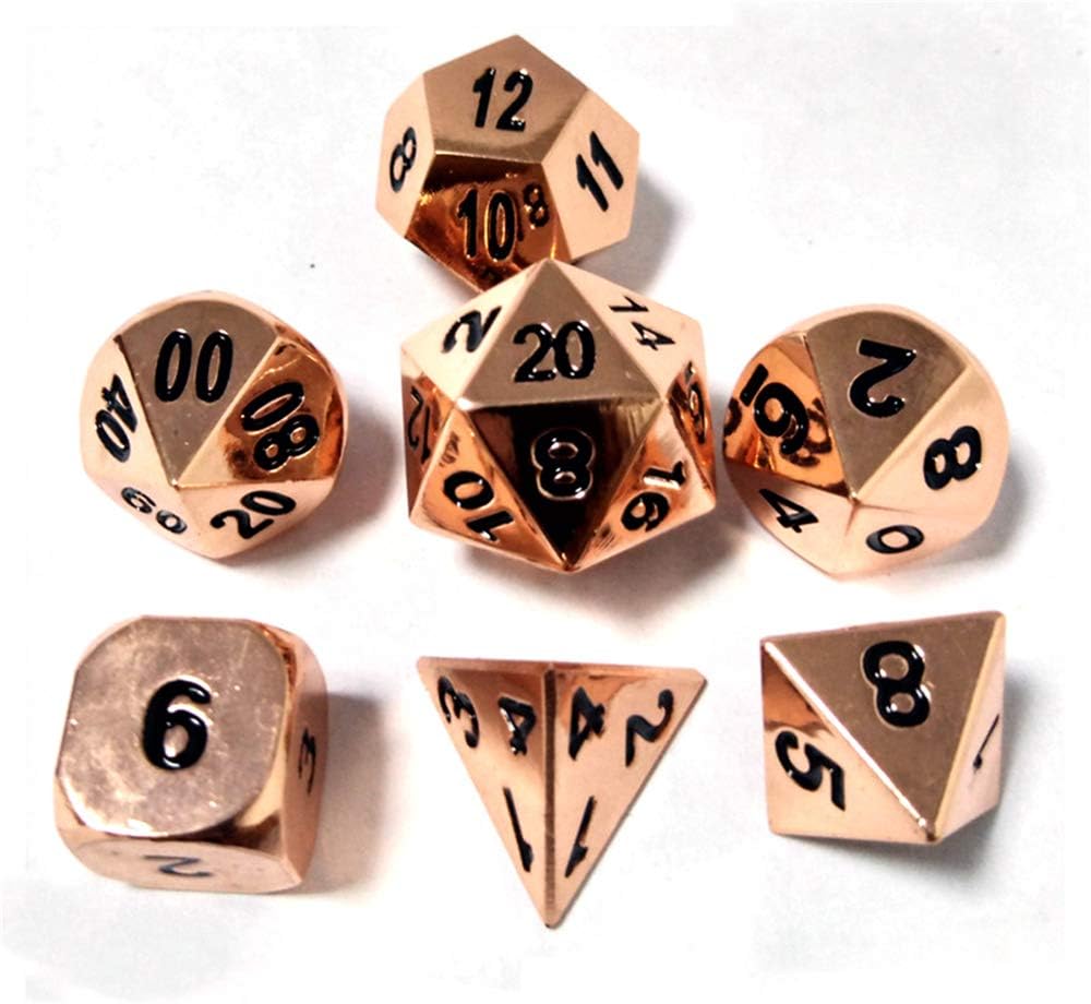 Metall Polyedrische 7-Die Würfel Set Für Dungeons and Dragons RPG