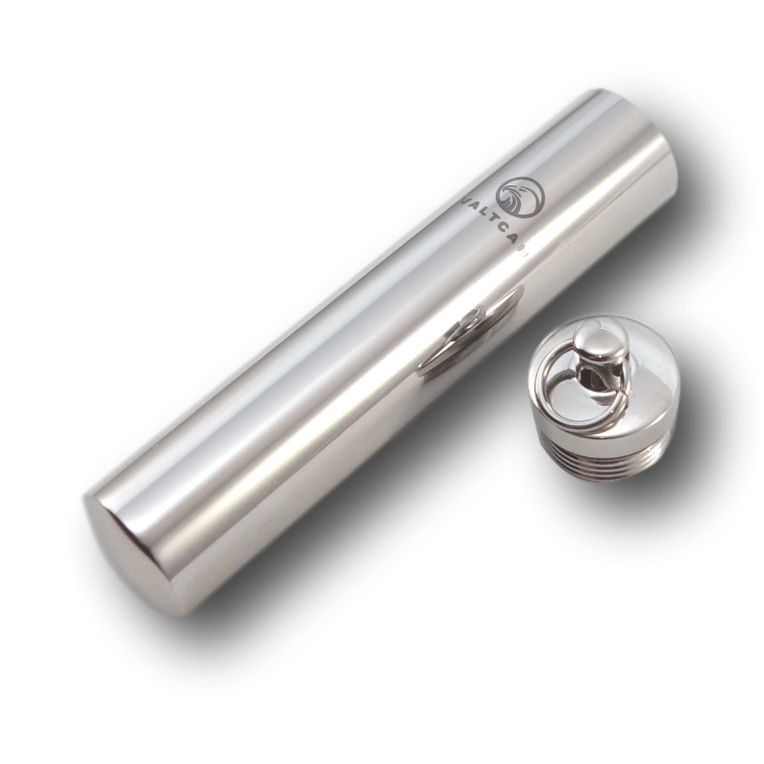 Valtcan Portable Nitroglycerin Pill Fob Pendant Holder Bullet Keychain