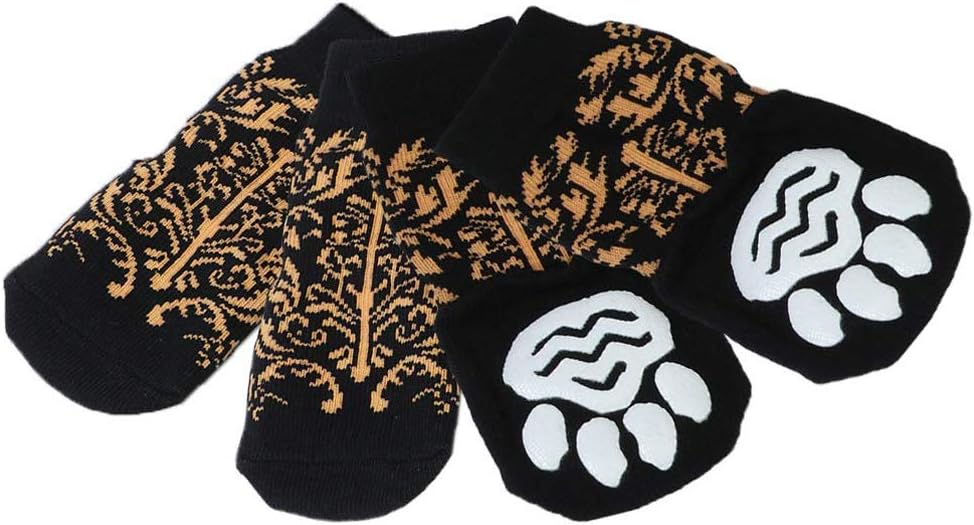 LifeWheel Traction Control Cat Dog Socks Indoor Rubber Nonskid Paw Protector Cotton Socks Random Color - Image 4