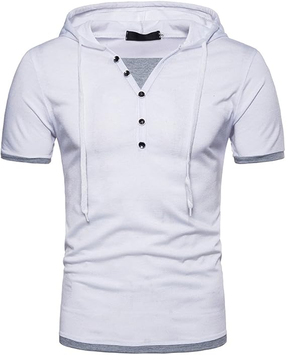 maglietta maniche corte con cappuccio