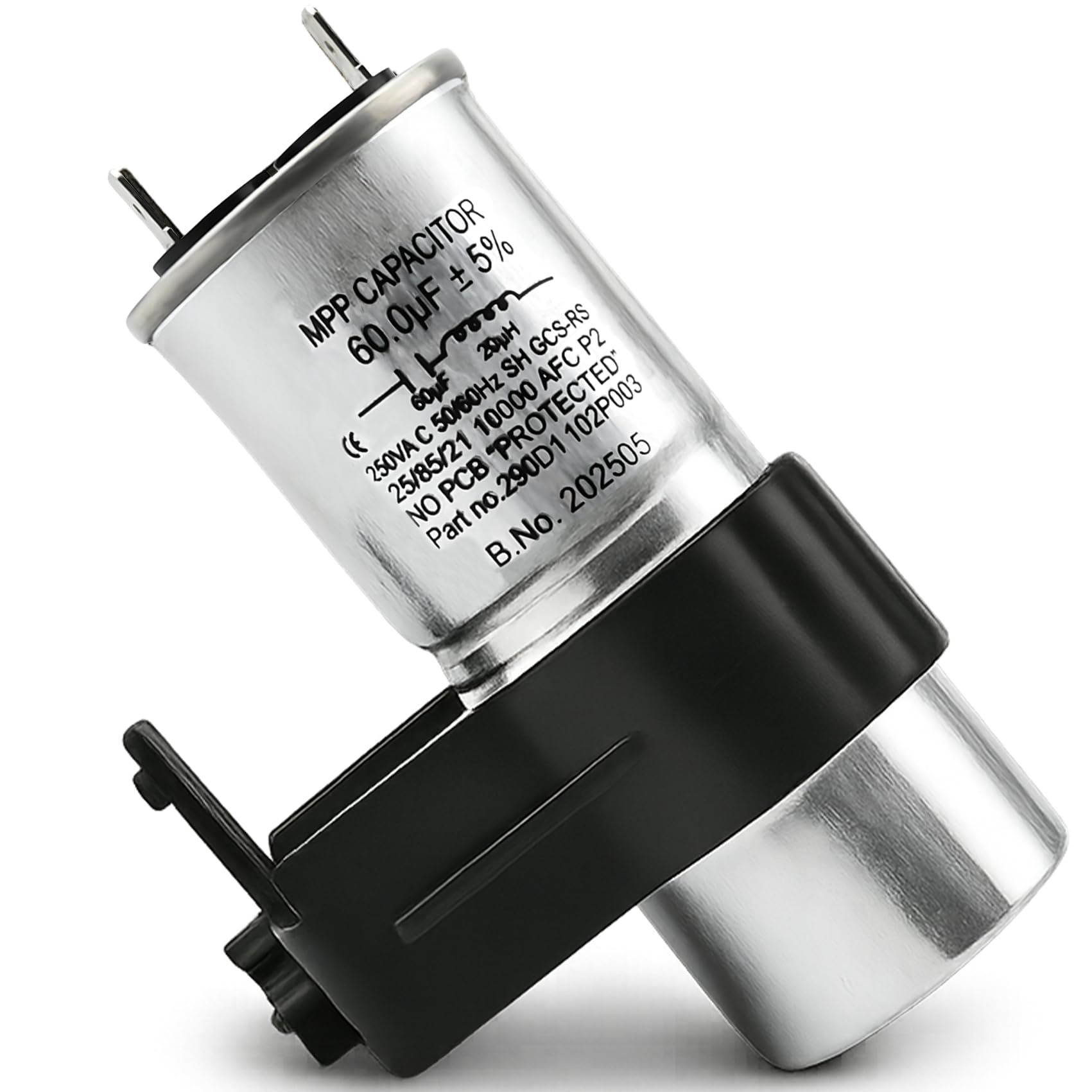 Photo 1 of WH12X27614, 290d1102p003 Washer Start Capacitor and Bracket Kit Compatible with ge, hotpoint etc washers (Some Models),Replace Number: WH12X29017, WH12X24103, 290d1102p002, WH13X28838, WH16X24102 etc