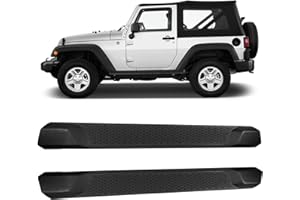 BBTEQEKN Running Boards Compatible with 2018-2024 Jeep Wrangler JL 2 Door, Durable Running Boards Step Pedals, Two Side Step 