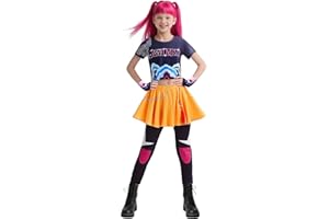 Kids Girls Pop Singer Costume Halloween Cosplay Stage Clothes Merch 4-14 Years