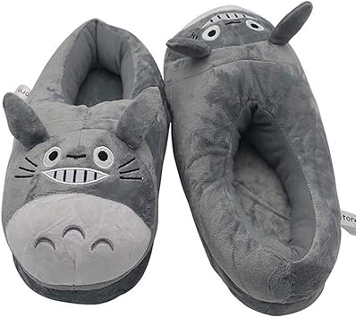 Herfst Winter Chinchilla Pluche Pantoffels Vrouwen Mannen Cartoon Totoro Verdikte Katoen Indoor Slipper Warm Startschoenen Voor Kinderen 35 42 28cm Amazon Nl