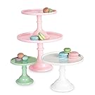 Mosser Glass 9" Footed Cake Plate - Crown Tuscan