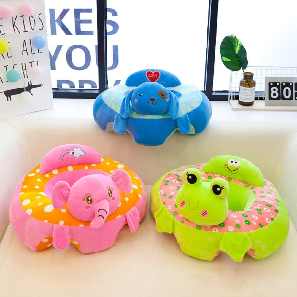 Suave Bumbo Asiento Bebe Peluches Peluche Diseno Animal Silla Segura Para Sentarse Para El Asiento De Aprendizaje De Apoyo Para Bebes Sofa De Asiento De Aprendizaje Para Bebes Elefante Rosa Alzadores De