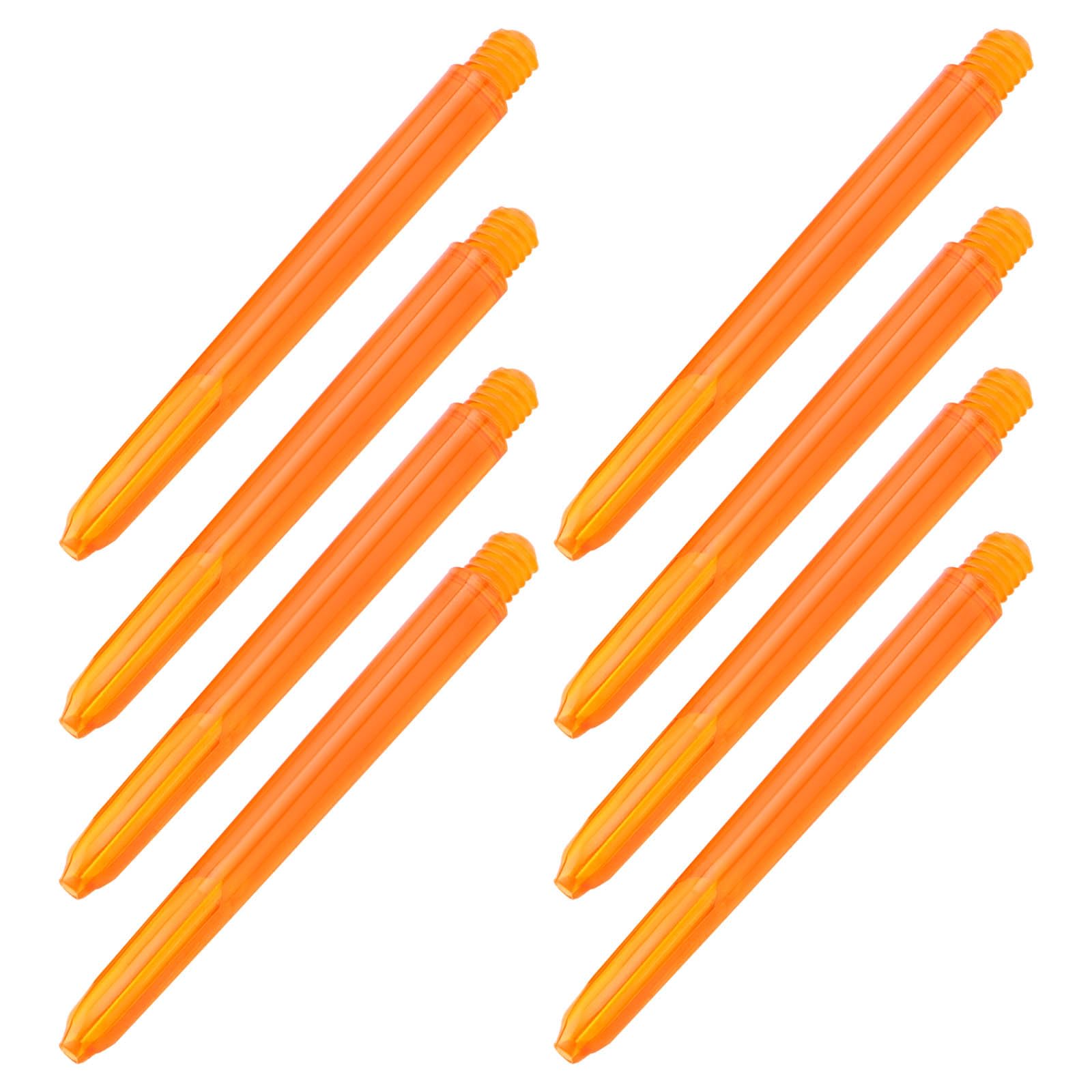 The Lord of the Tools 50Pcs 48mm Orange Dart Stems Shafts 2BA Thread Dart Plastic Rod Shaft Dart Accessories Medium Suitable for Most Steel And Soft Tip Darts