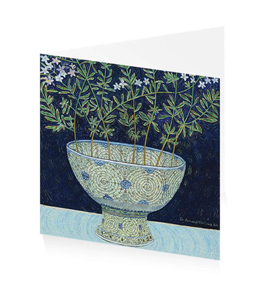 Royal Academy Dr Leonard McComb Jasmine Flowers Provence Art Greeting Card (15 x 15 cm)