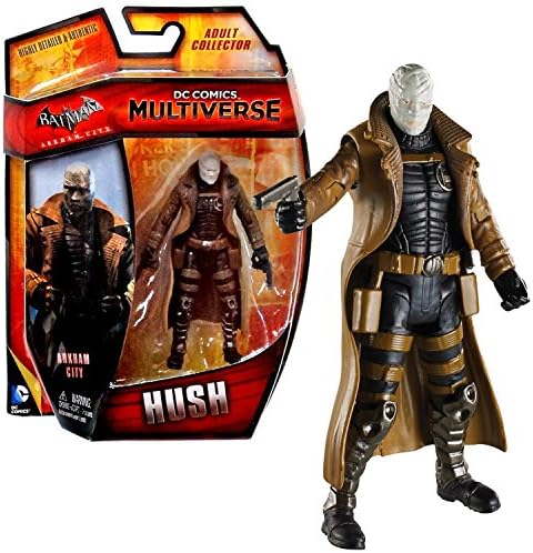DC Comics Multiverse Mattel Year 2014 Batman Arkham City Series 4 Inch Tall Action Figure - Villain Thomas Elliot aka Hush with 2 Handguns