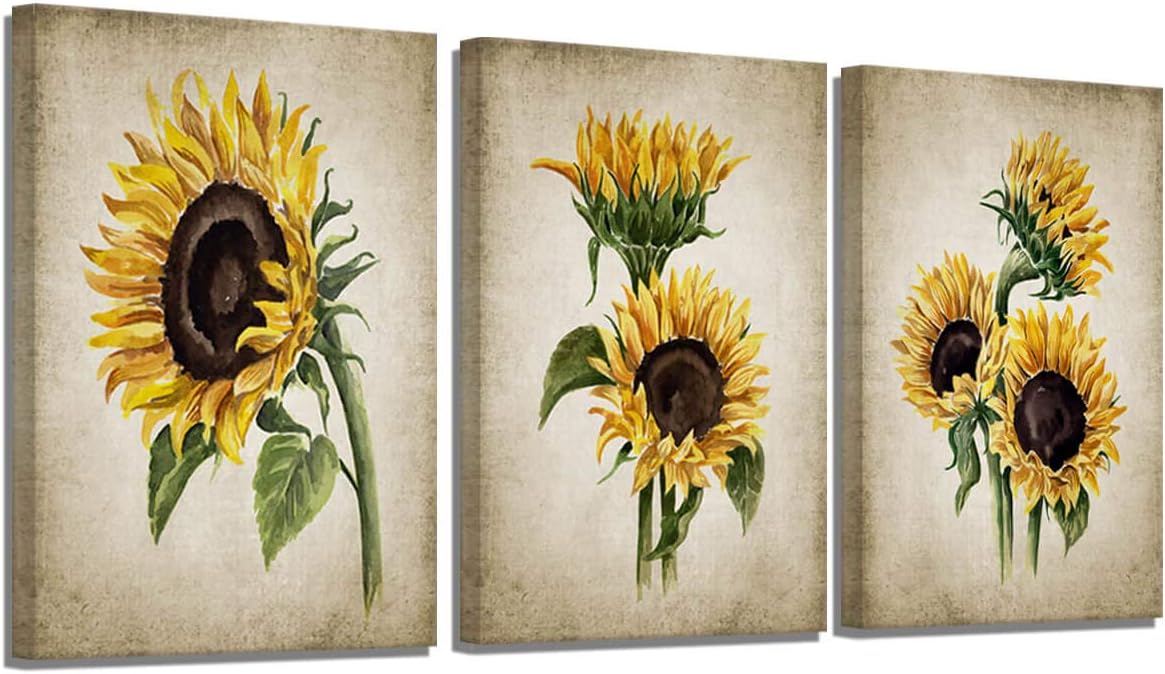 Sunflower Kitchen Decor Simple Life Rustic Wall Decor Vintage