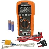 Klein Tools MM400 Multimeter, Digital Auto Ranging, AC/DC Voltage, Current, Capacitance, Frequency, Duty-Cycle, Diode, Contin