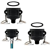 BITOTU 2pcs Fittings Adapter for IBC Tote Tank 275 330 Gallon Garden Hose Camlock 2 inch to 3/4 inch