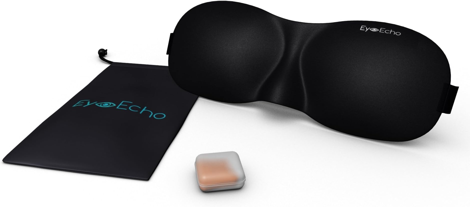 Eye Echo Innovative Solutions- Contour Sleeping Eye Mask with Ear Plugs & Carry Case