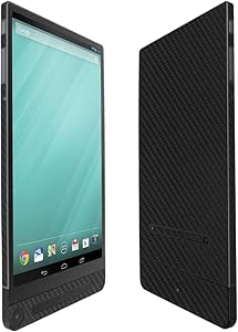 Skinomi Black Carbon Fiber Full Body Skin Compatible with Dell Venue 8 (7000, 7840)(Full Coverage) TechSkin with Anti-Bubble Clear Film Screen Protector