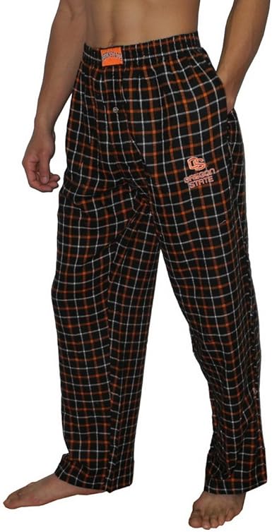orange and black pajama pants