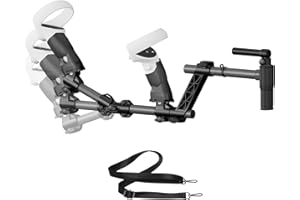 Gunstock for Quest2, Compatible with VR Quest2 Controller Grips for Enhance Stability and Control Magnetic Stock Rifle Adapte
