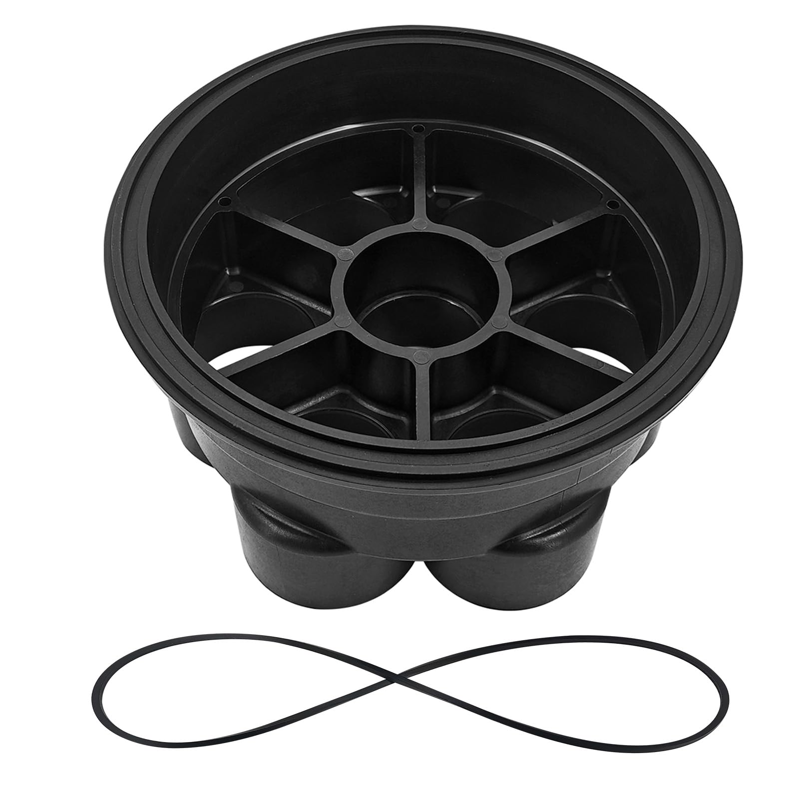 Photo 1 of Kartiyer 005-302-4032-03 Water Valve Base Kit Replacement for Paramount 6 Port Module with Shell O-Ring 2" Black 6-Port Water Valve Replace# 005302403203 004302440800