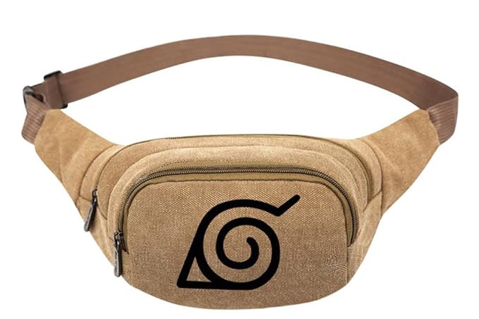 Amazon Com Gumstyle Naruto Anime Cosplay Canvas Fanny Pack Waist