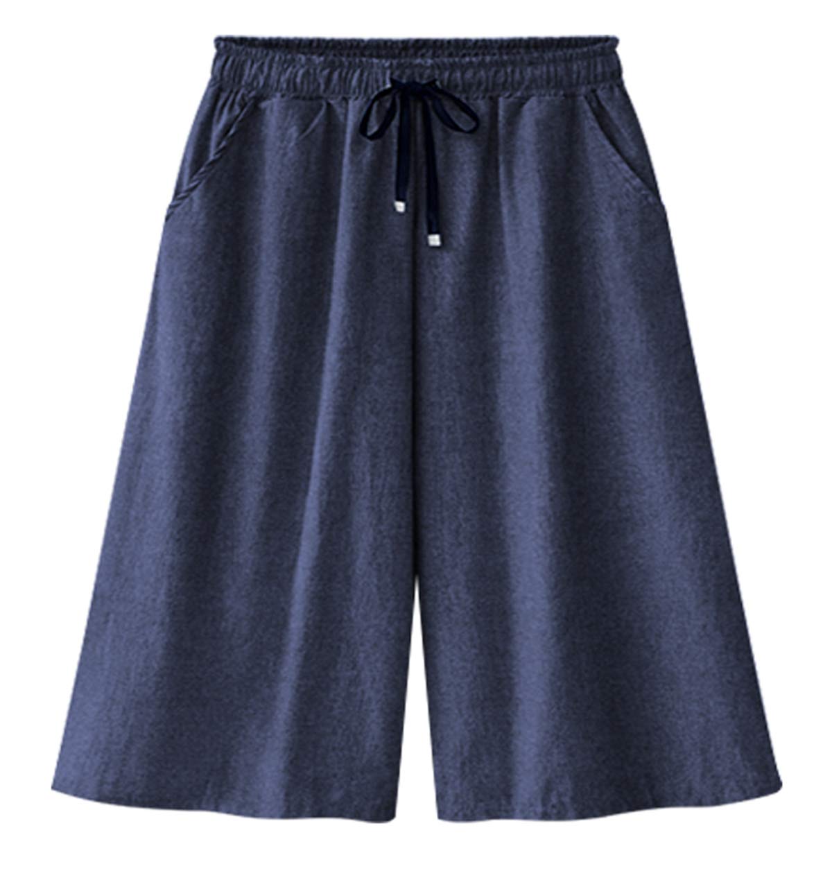elastic bermuda shorts