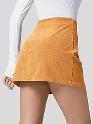 Wenrine Womens Mini Skirt High Waisted Basic Casual