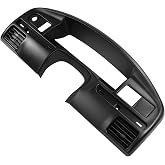 JDMSPEED Instrument Dash Cluster Bezel Dash Panel Replacement Compatible with (Diesel Engines Only) 1994-1997 Ford F250 F350 F Series Super Duty Cluster Dash Bezel F4TZ-15044D70-C