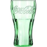 Libbey Coca-Cola 16-3/4-Ounce Glass Tumblers, Georgia Green, Set of 12