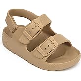 ChayChax Toddler Boys Girls Double Buckle Sandals Children's Adjustable Back Strap Water Sandal