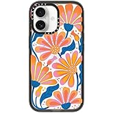 CASETiFY Impact iPhone 17 Case [Slim/Compatible with Magsafe / 8.2 ft. 4X Military Grade Drop Protection] - Lazy Daisy - Clear Black