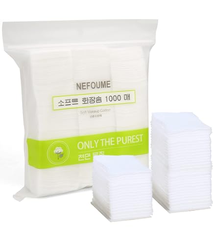 Carrés Démaquillants Non Tissés - Lot De 1200, 6x7cm | Doux, Non Pelucheux, Pour Soins Visage Et Vernis à Ongles