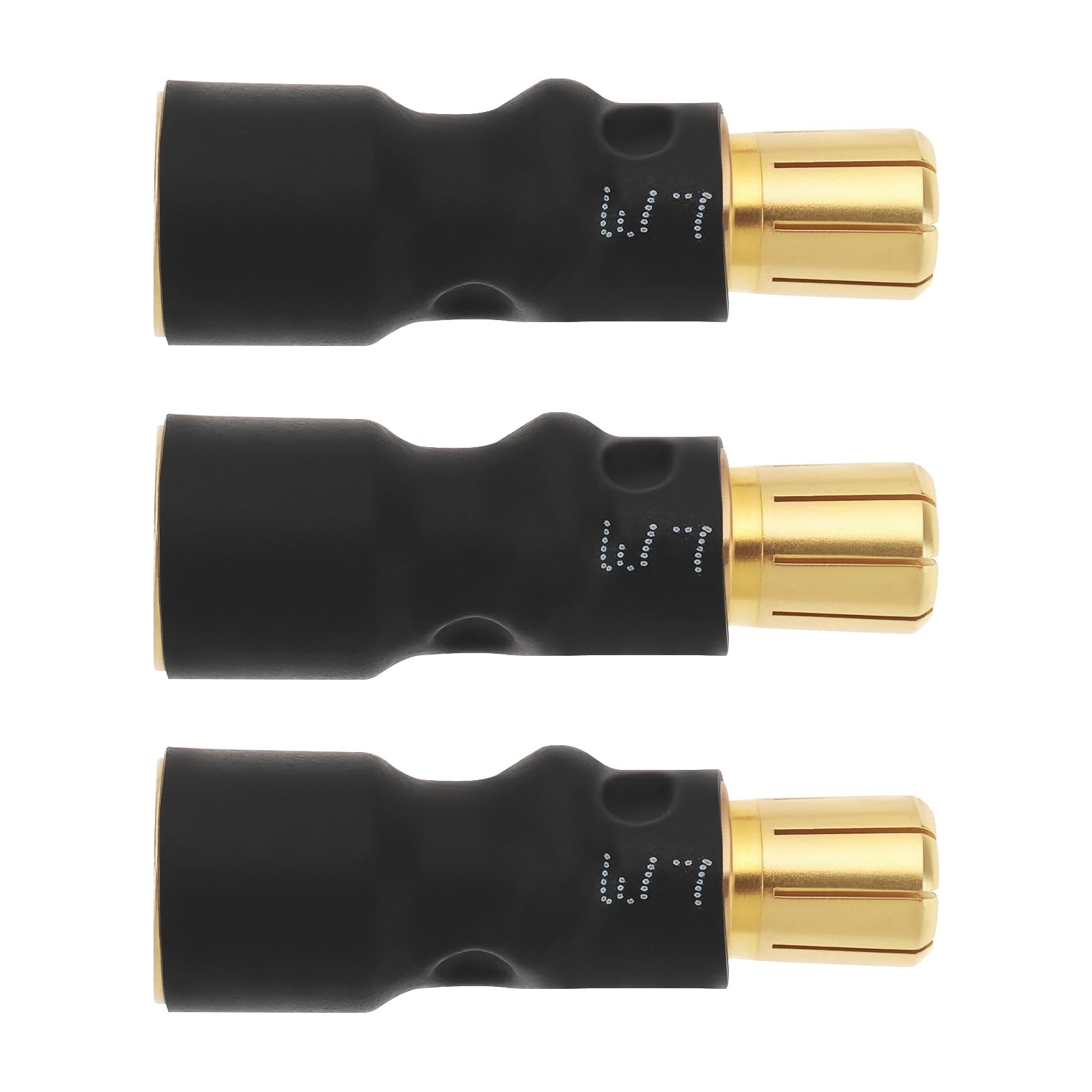 The Lord of the Tools 3PCS RC Remote Control Car Adapter 6.5mm Male to 8mm Female Bullet ESC Motor Connector Adapter 29x9.7mm for RC ESC Motor