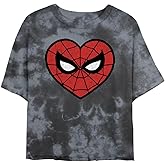 Marvel Womens Marvel Universe Spidey Heartbreaker Women's Fast Fashion Short Sleeve Tee Shirt