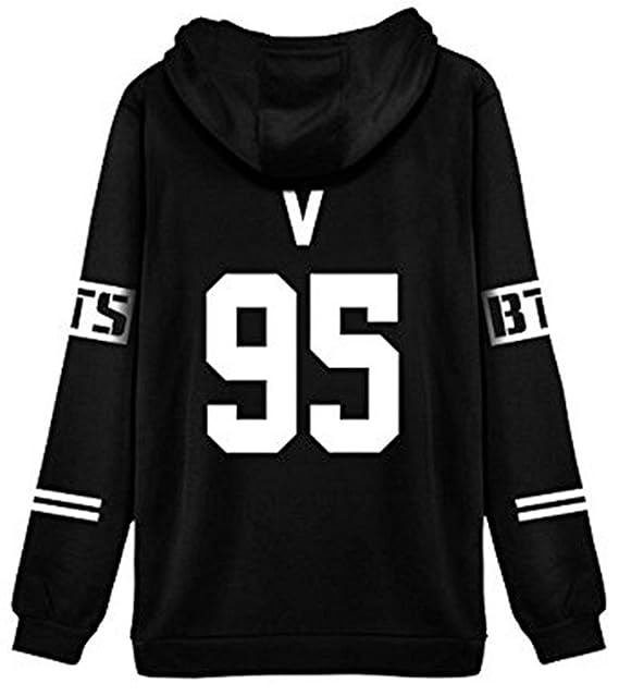 ShallGood Damen Mode BTS Druck Cropped Pullover Kapuzenpullover Crew Neck Langarm Kapuzenpullis Kapuze Sweatshirt Tops Bluse 