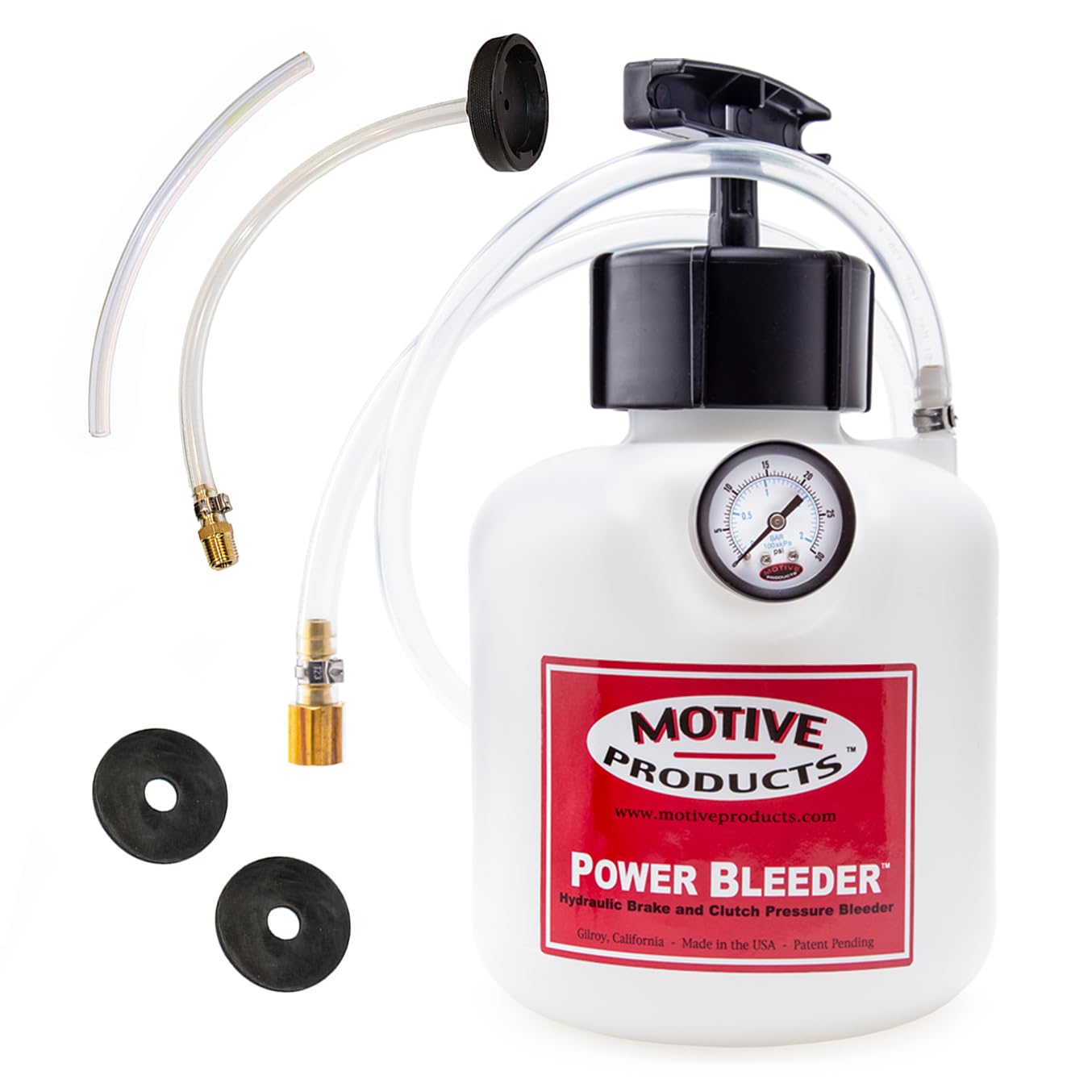 Photo 1 of Motive Products 0108 Late Model GM Compatible Power Bleeder 2-Quart Tank with Hose and Adapter