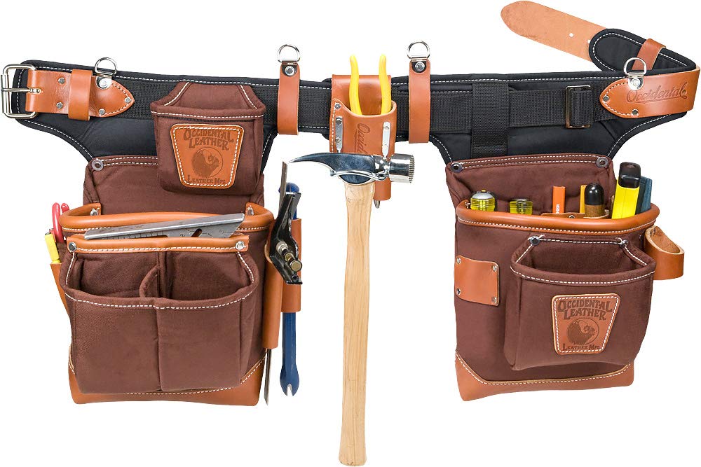 Occidental Leather 9855 Adjust-to-Fit™ Fat Lip™ Tool Bag Set - Cafe
