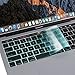 MOSISO Premium Ultra Thin TPU Keyboard Cover Compatible with MacBook Pro with Touch Bar 13 and 15 inch 2019 2018 2017 2016 (Model: A2159, A1989, A1990, A1706, A1707) Transparent Skin, Hot Blue