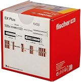 fischer SX Plus Expansion Wall Plug 6mm x 50mm Pack of 100 view 3