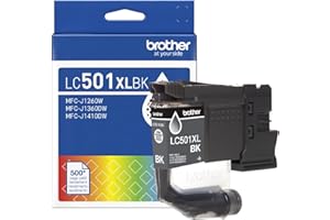 Brother Genuine LC501XLBKS High Yield Black Ink Cartridge