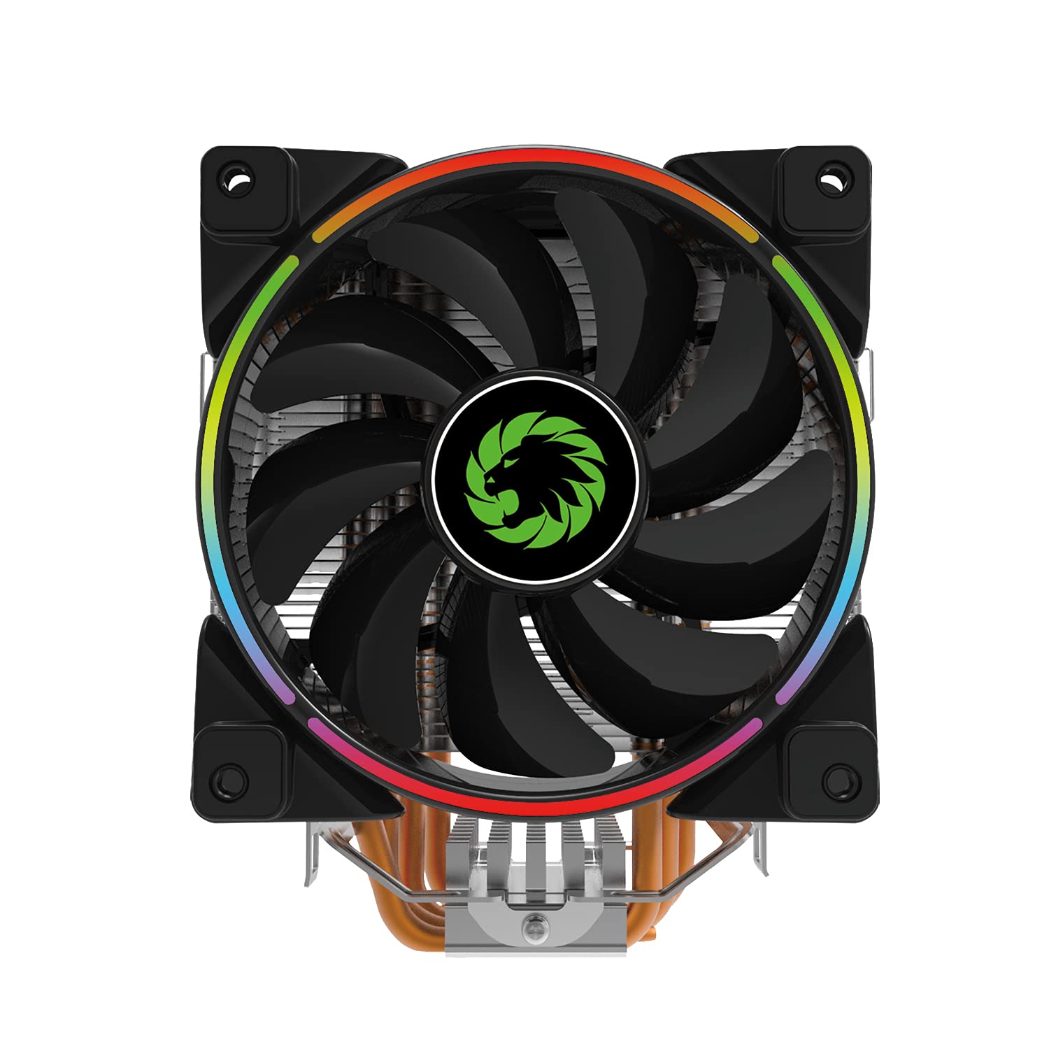 GameMax Gamma 500 ARGB CPU Cooler, Argb Leds, 5 Heatpipes, 1 x 120mm Argb Fan, RGB Mystic Light Sync, Compatible for AMD and Intel Platforms | Black/Silver