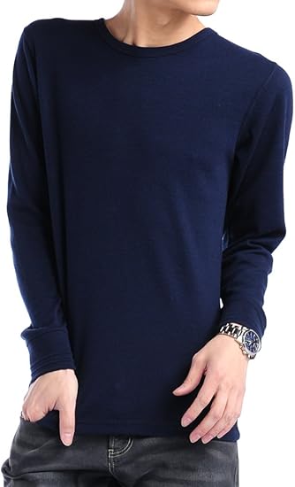 Amazon ネイビー L コットン 無地 ワッフル カットソー メンズ 長袖 Uネック Tシャツ 綿 クールネッ Bkb030 Tシャツ カットソー 通販 Amazon ネイビー L コットン 無地 ワッフル カットソー メンズ 長袖 Uネック Tシャツ 綿 クールネッ Bkb030 Tシャツ カットソー 通販