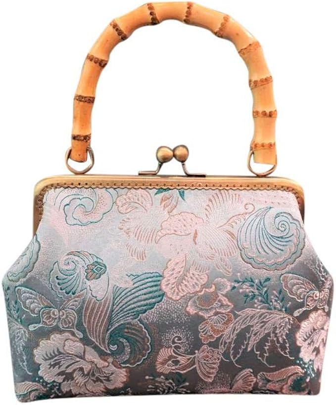 Amazon 上品で手作りのシルク製ハンドバッグ お出かけ用のカバン 肩けけバッグ 旅行用のショルダーバッグ等 109 Interact China ハンドバッグ