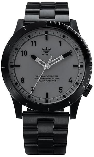 Adidas Herren Analog Quarz Uhr mit Edelstahl Armband Z03-017-00