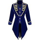 TZMAPU Women's medieval Renaissance Gothic coat Victorian Tailcoat pirate steampunk jacket